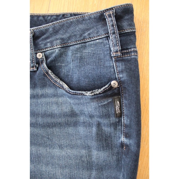 Silver Jeans Co. Suki Mid Rise Straight Leg Jeans Plus Size 24 - Picture 4 of 8
